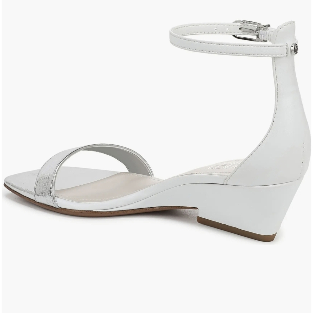 Silver Wedge Sandals - Picture 2 of 11